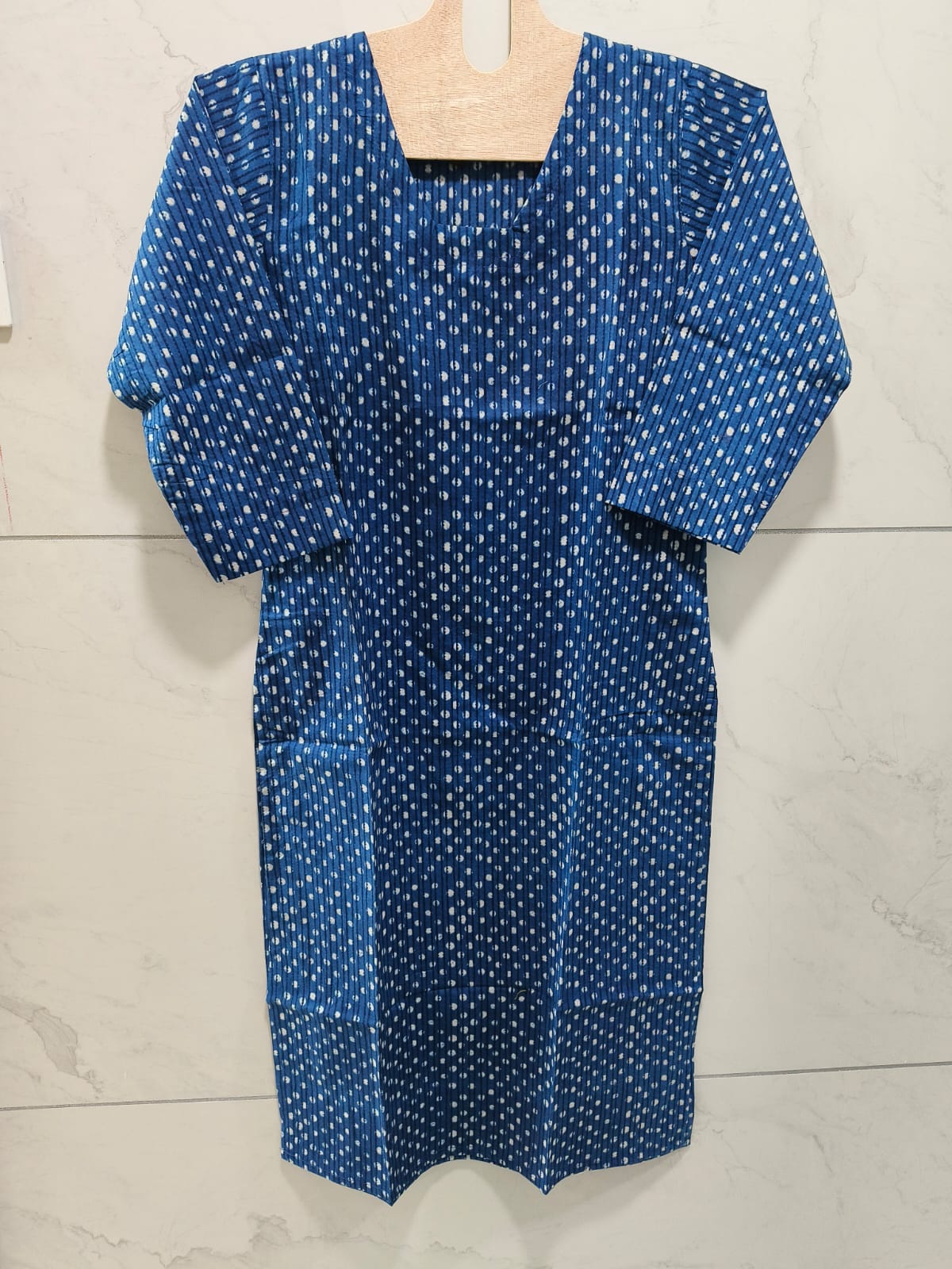 Royal BlueS Cotton Kurti