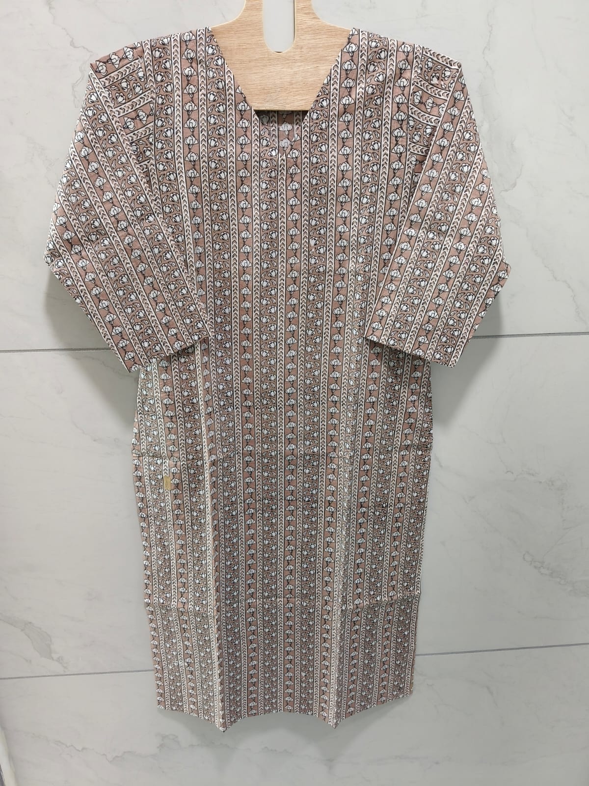Warm Beige Cotton Kurti