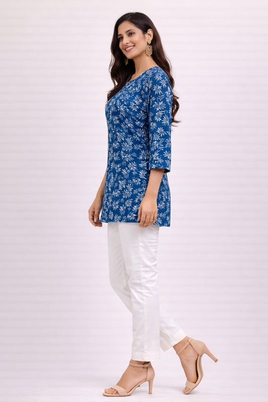 Blue Cotton Top