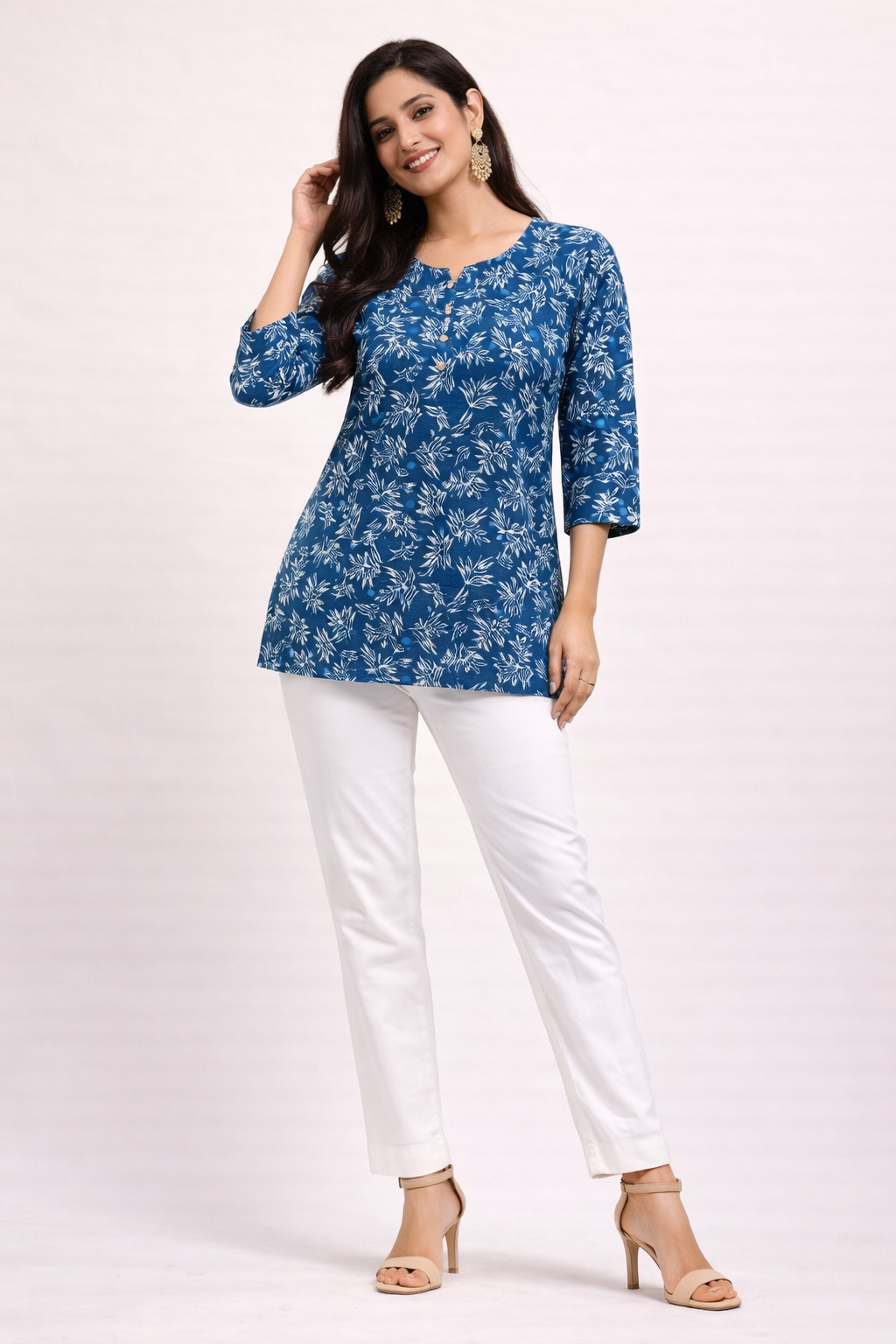 Blue Cotton Top